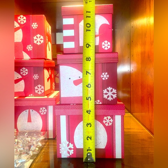 🎅LINDY BOWMAN🎅7 ASSORTED CONTEMPORARY SANTA CLAUS BOXES & 9-CT MINI BOWS NWT🎁 - Picture 7 of 10